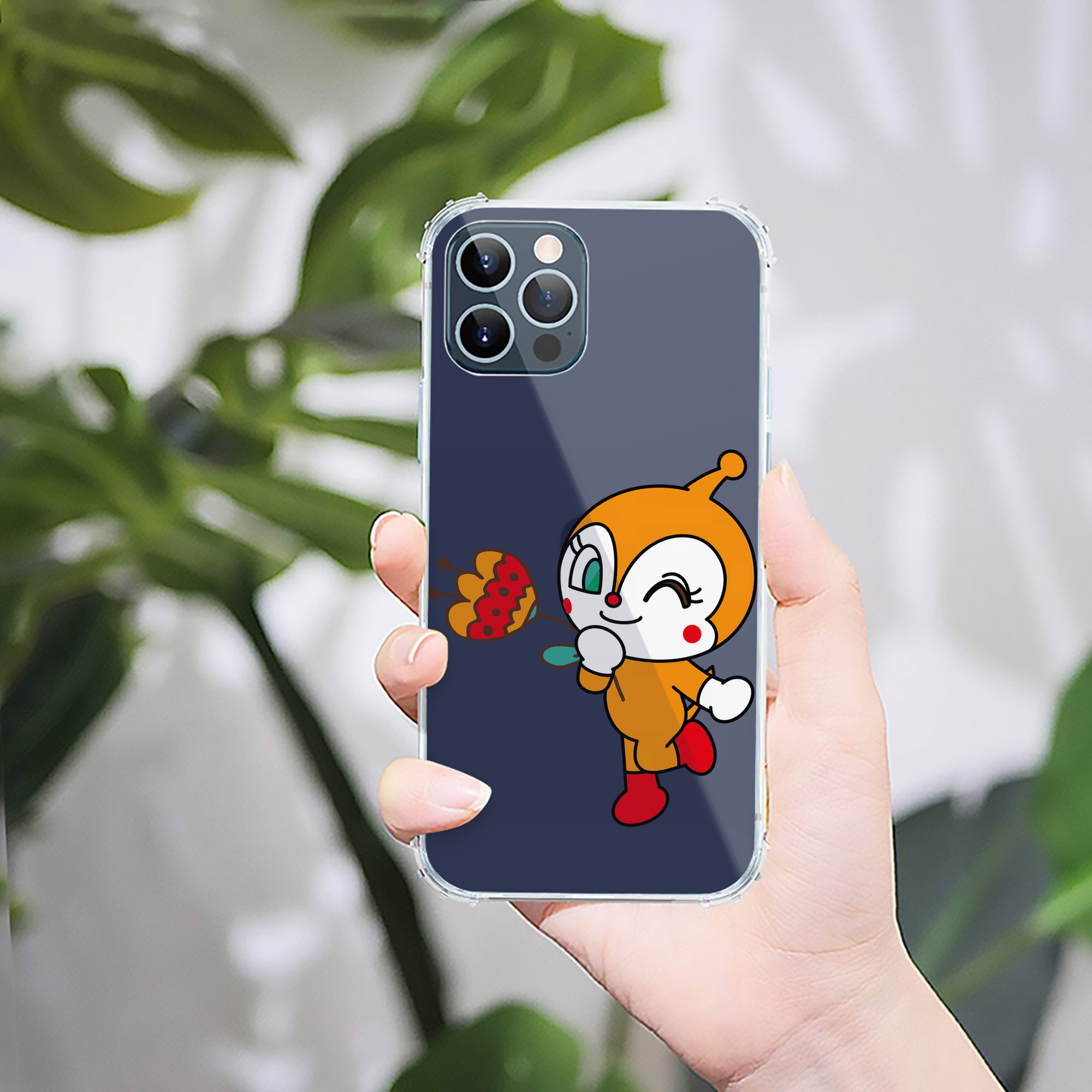 （画像用） アンパンマン Anpanman 【iPhone 12シリーズ対応】透明スマホケース（クリアソフトケース）